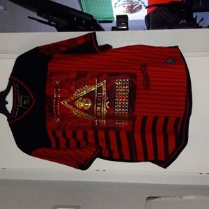 Billionaire club/ jersey style /xxl red and black